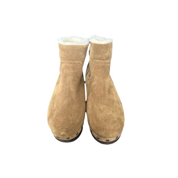 Madewell Toffee The Marceline Clog Boot in Shearling Size 8 - Picture 3 of 9